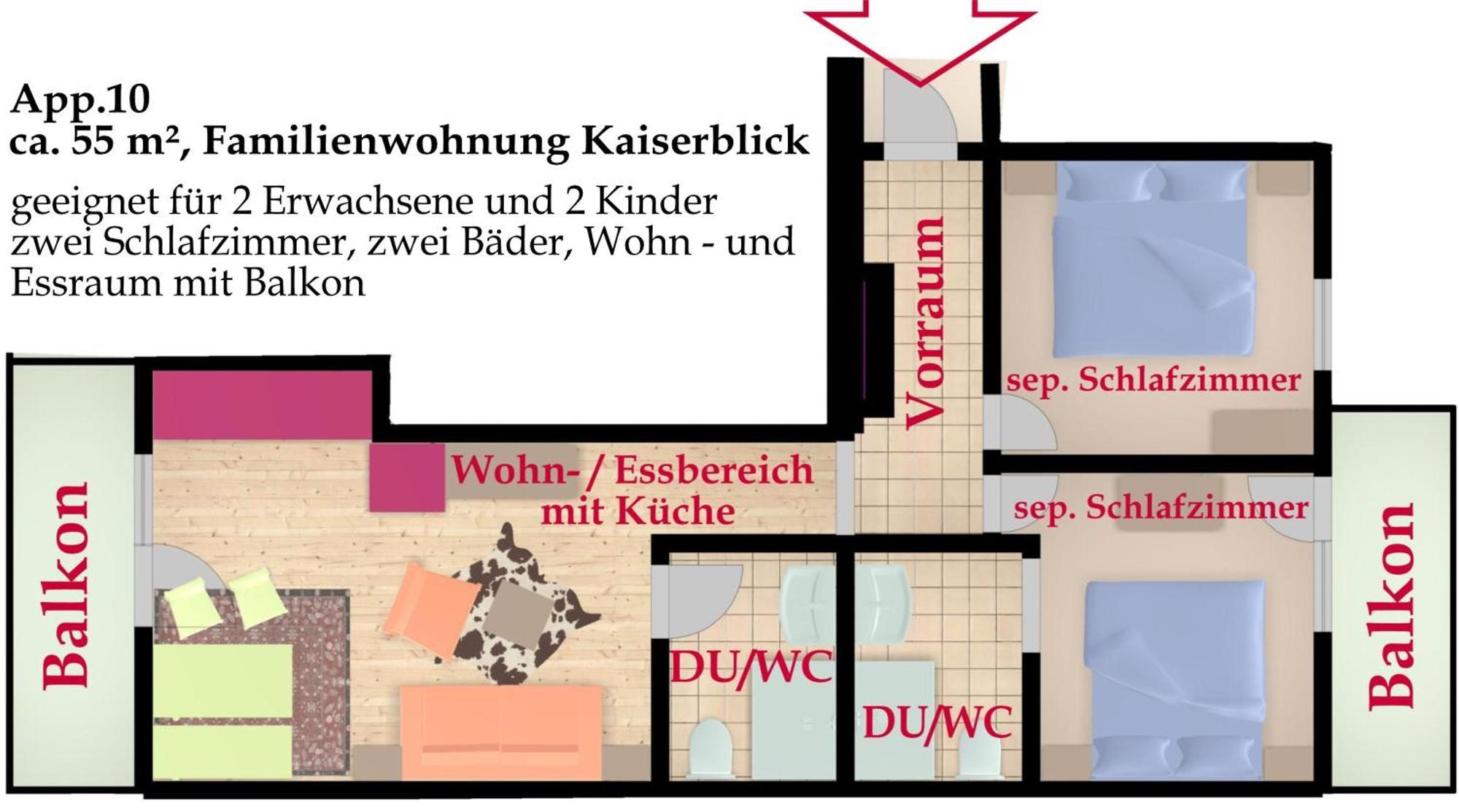 Apartment Kaiserapart Zentrum